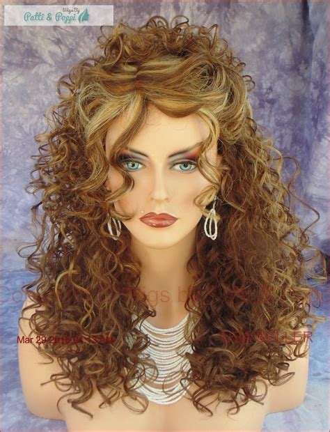 Deep C Lace Part Long Curly Wig Color FS8.27.613 Brown Mix ...