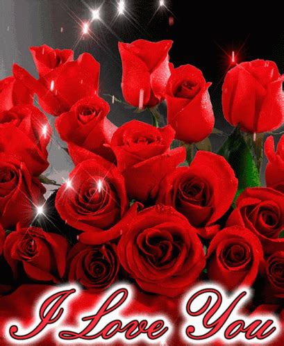 I Love You Roses Gif I Love You Roses Flowers Discover Share Gifs