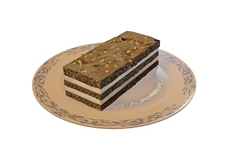 Chocolate Cake On Plate 3d Model 3ds Max Files Free Download Cadnav