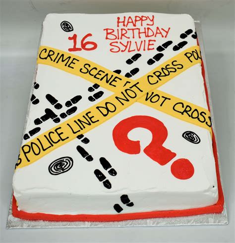 Crime Scene Cake