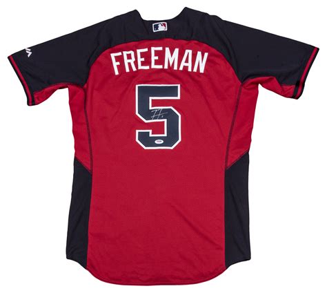 Lot Detail Freddie Freeman Team Issuedautographed Atlanta Braves