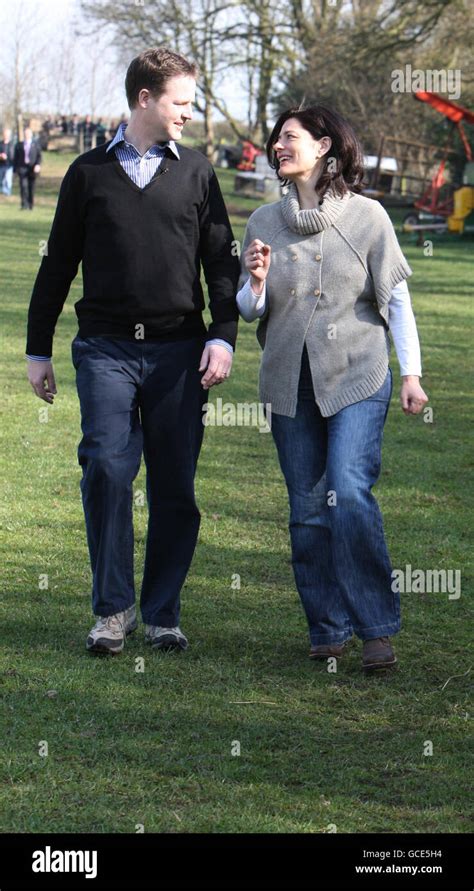 Liberal Democrat Leader Nick Clegg With His Wife Miriam Gonzalez