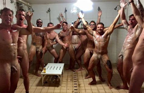 Locker Room Naked Baseball Players Cumception