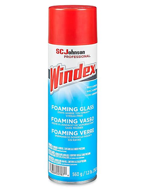 Windex® Foaming Glass Cleaner 20 Oz Can S 22733 Uline