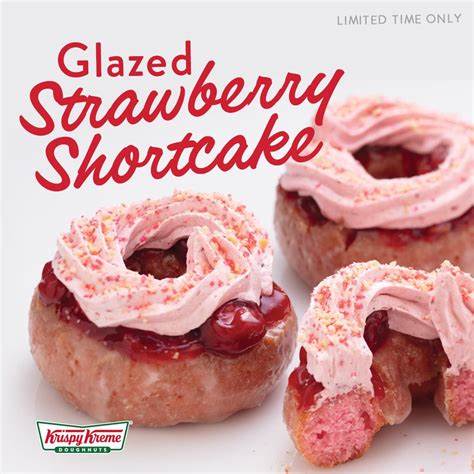 Krispy Kreme Introduces The Glazed Strawberry Shortcake Doughnut