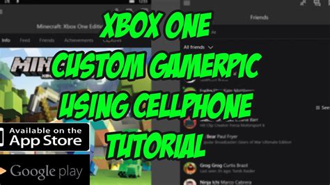 Xbox One Custom Gamerpic Using Your Cellphone Xbox Beta App Tutorial
