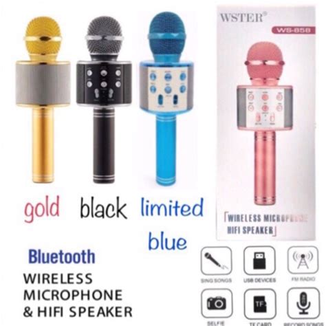 Ws 858 Wireless Karaoke Handheld Microphone Usb Ktv Player Bluetooth