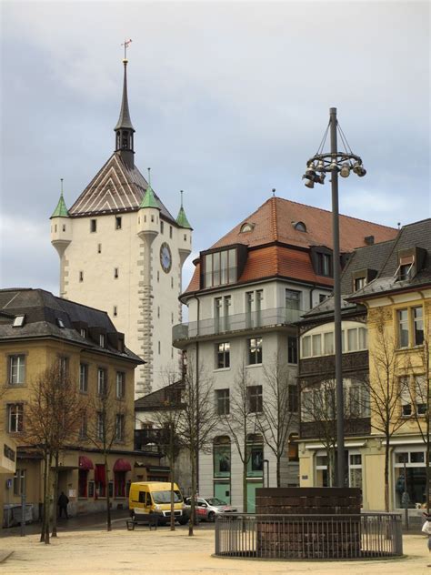 Theaterplatz and Stadtturm, Baden, Switzerland | Baden switzerland, Baden, Switzerland