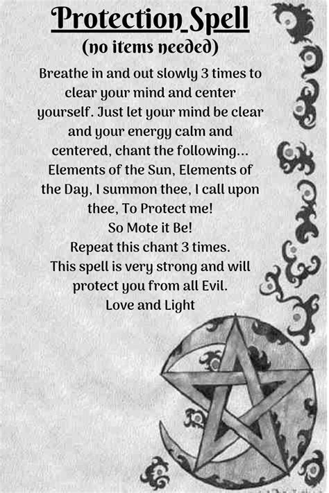 Protection Spell For Book Of Shadows Book Jwl