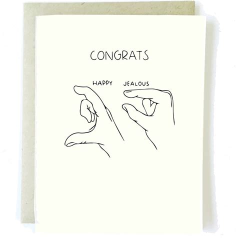 Congrats Im Jealous Congratulations Card Funny Congratulations Cards