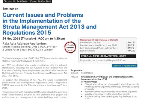 With the gazette, act 663 (building and common property (maintenance and management) act 2007 or popularly known as. LegHisGeoSciAds Blog: Malaysia-Seminar on Current Issues ...