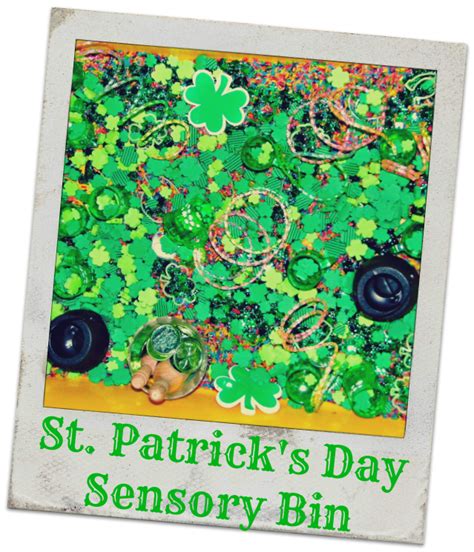 St. Patrick's Day sensory bin idea for kids. | Sensory bins, Day, Sensory