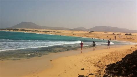 Naturist Beach Km Corralejo Fuerteventura Spain Timelapse Bart Omiej Pie Czewski