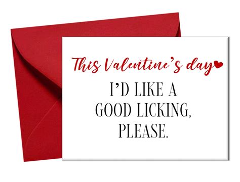 Dirty Valentine Day Card For Husband Valentine Day Card For Etsy