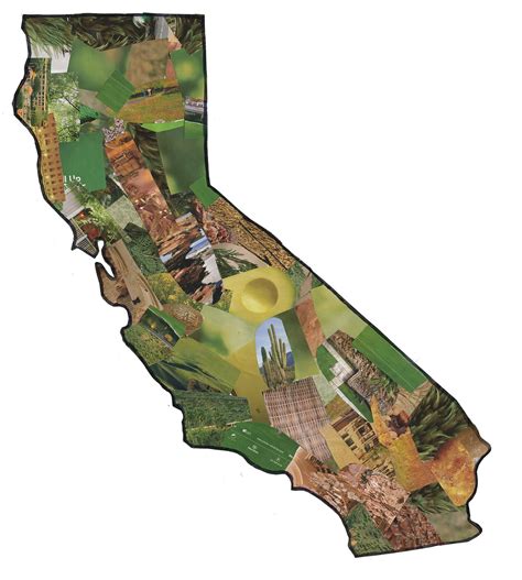 California Collage With Pdf Template Art Projects For Kids