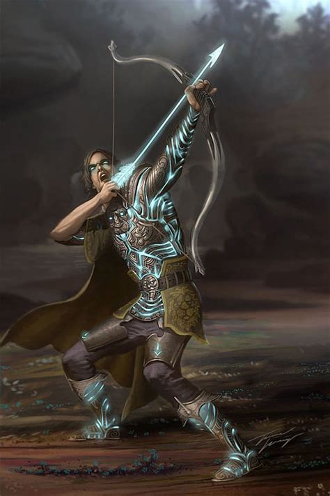 Arcane Archer Fantasy Warrior Fantasy Weapons Fantasy Rpg Medieval