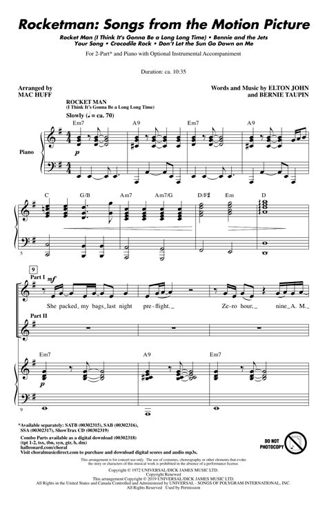 This sheet music is printable immediately after purchase. Rocket Man Piano Sheet Music Easy Free | piano sheet music ...