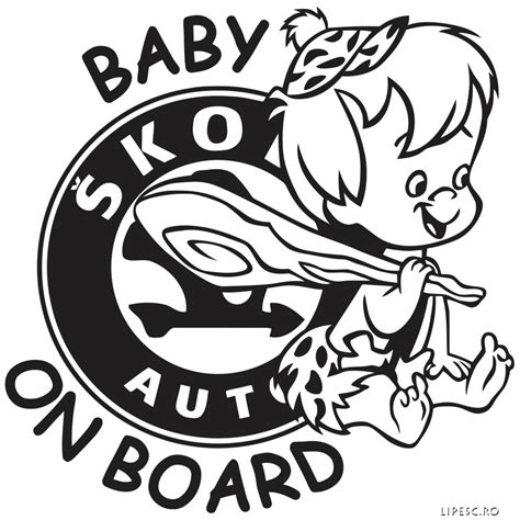 Lipesc.ro - Personalizeaza cu noi - Stickere Baby on Board Skoda