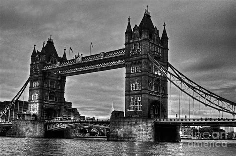 Tower Bridge In Black And White Photograph By Sara Messenger
