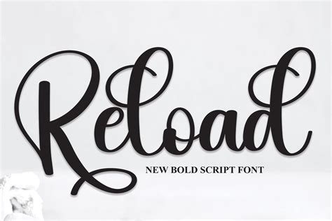Reload Font By Andikastudio · Creative Fabrica