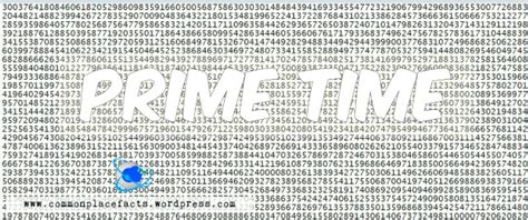 Prime Time For Big Prime Number Commonplace Fun Facts