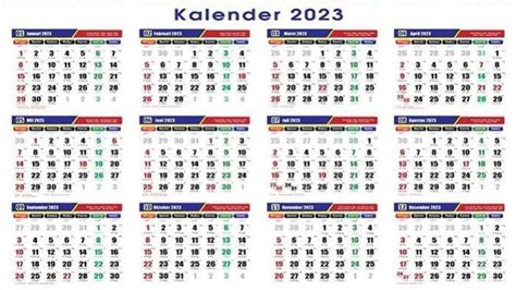 Link Download PDF Kalender 2023 Lengkap Jadwal Hari Libur Nasional Dan