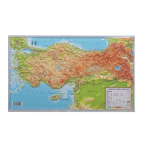 Türkiye Kabartma Fiziki Harita A Ebat