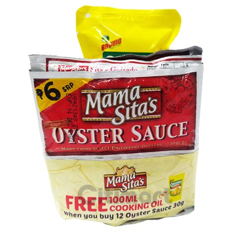 Mama Sitas Oyster Sauce 30gx12cooking Oil Citimart