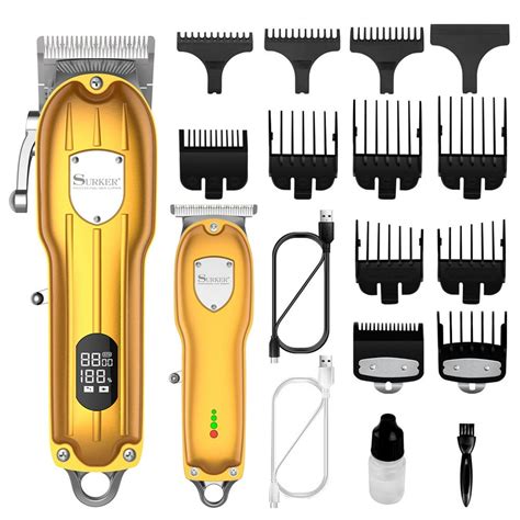 Surker Mens Hair Clipper Professional Hair Trimmer Barber Clipper Set