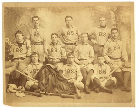 Lot Detail 1890s Bs Baseball Team 115 X 145 Matted Studio Portrait
