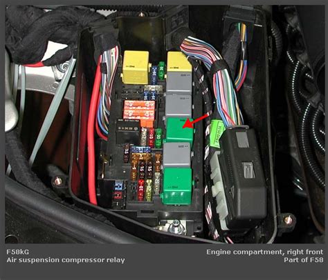 Prefuse box in the engine compartment. I have a 2010 gl450 and my airmatic compressor was making ...