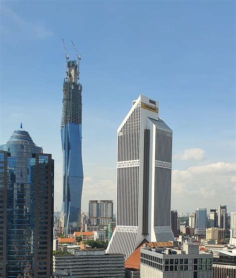 Worlds Second Tallest Tower In Malaysia Merdeka 118 Goldin Finance
