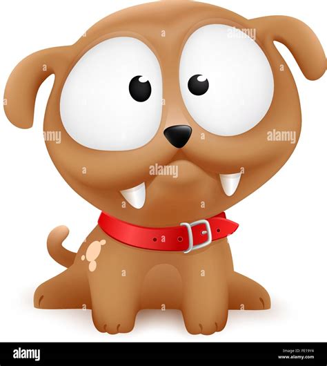 Puppy Vector Character Sitting Stock Vector Image And Art Alamy
