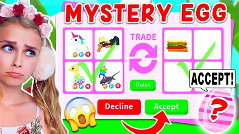 Buy a house, explore, play games, and more… all in adopt me! MYSTERY EGGS Decide If I ACCEPT Or DECLINE A Trade In ...