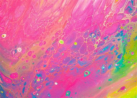 Liquid Paint Stains Fluid Art Abstraction Colorful Hd Wallpaper