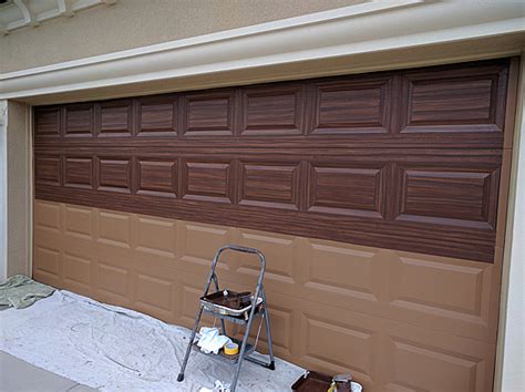 Painted Garage Doors Best Painting An Over Sized Garage Door