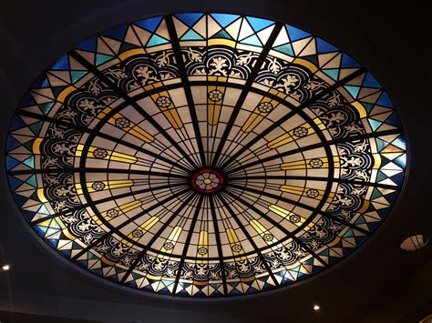 stained glass dome completed stained glass artists designers and producers clitheroe