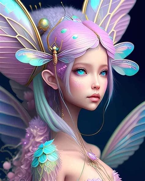 Beautiful Fairies Beautiful Fantasy Art Cute Art Pretty Art Moon Goddess Art Dungeons And
