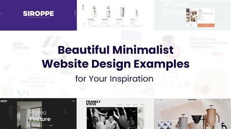 20 Beautiful Minimalist Website Design Examples For Your Inspiration