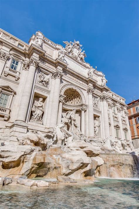 Trevi Fountain The Baroque Fountain In Rome Italy Stock Photo