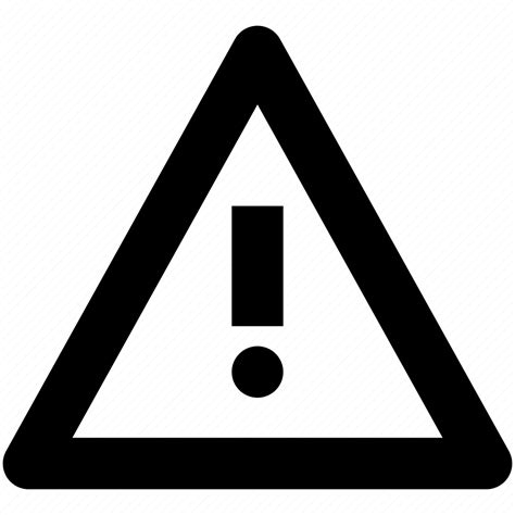 Alert Caution Triangle Warning Icon Download On Iconfinder