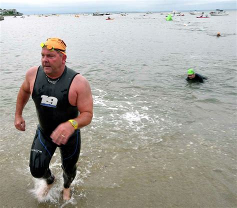 ‘to Honor Julian Endurance Swimmers Hit Waters Off Greenwich To Raise Funds To Fight Cancer