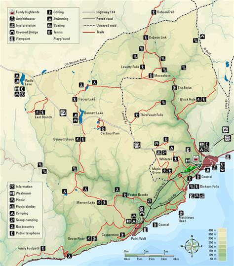 Fundy National Park Map