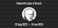 Heinrich Louis d’Arrest death anniversary