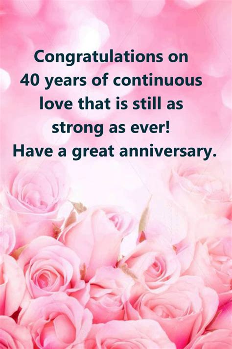 100 Cute Happy 40th Wedding Anniversary Wishes Messages And Quotes