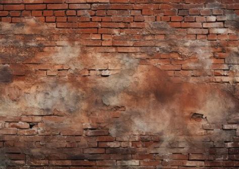 Premium Ai Image A Closeup Of A Weathered Brick Wall Texture