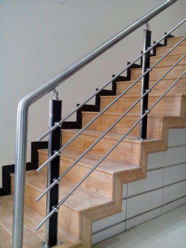 See more ideas about metal railings, stair railing, staircase design. Panel Stainless Steel Railing 304Grade Design Baluster Price Patna, Rs 900 /running feet | ID ...