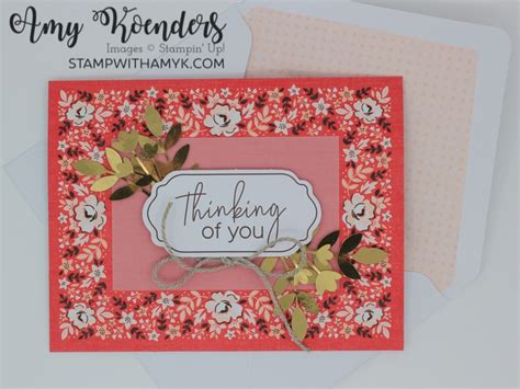 Stampin Up Kerchief Card Kit Stamp With Amy K