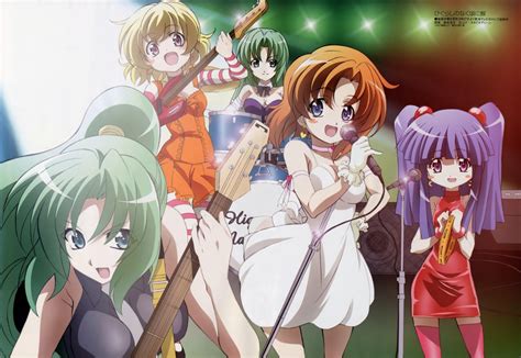 The music, backgrounds and characters work together to create a world that is the stage of a novel for the user to read. Higurashi no Naku Koro ni