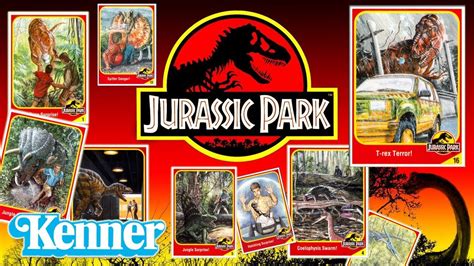 Kenner Jurassic Park Series 1 Collector Cards 1 16 Youtube